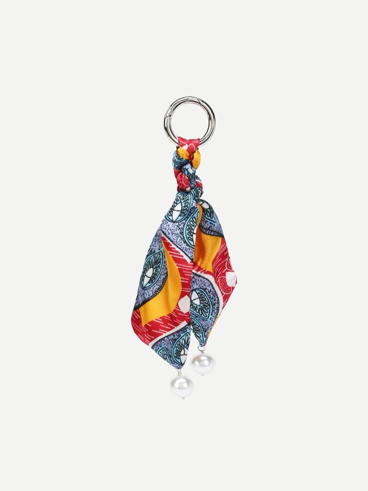 Romwe Faux Pearl Decorated Bag Accessory