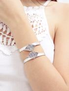 Romwe Silver Wide Cuff Geometrical Bracelet