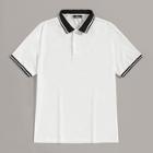 Romwe Guys Contrast Collar And Cuff Polo Shirt
