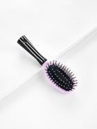 Romwe Striped Handle Hair Comb