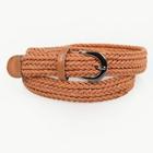 Romwe Woven Design Buckle Belt