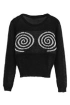 Romwe Double Lollipops Knitted Jumper