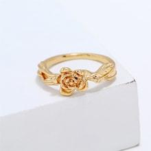 Romwe Metal Rose Decorated Ring
