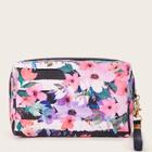 Romwe Flower Pattern Makeup Bag