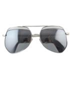 Romwe Silver Oversized Summer Sunglasses