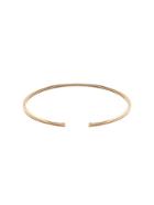 Romwe Gold Plated Metal Smooth Design Wrap Bangle