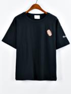Romwe Embroidered Rugby T-shirt