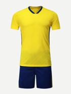 Romwe Men Sweden Football Host Team T-shirt With Shorts
