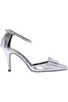 Romwe Bowknot Embellished High Heels