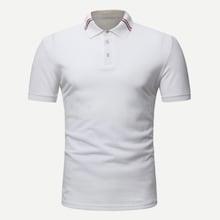 Romwe Guys Solid Polo Shirt