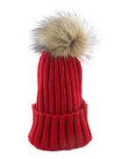Romwe New Trendy Red Woolen Knitted Women Winter Hat