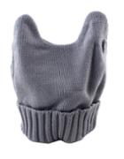 Romwe New Model Gray Woolen Knitted Ears Shape Fancy Beanie Women's Hat