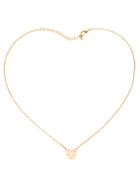 Romwe Gold Plated Compass Delicate Necklace