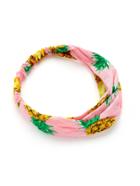 Romwe Pineapple Print Twist Headband
