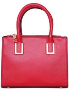 Romwe Red Double Zipper Pu Tote Bag