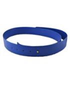 Romwe Blue Pu Leather Wide Waist Belt