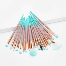 Romwe Ombre Handle Makeup Brush 20pcs