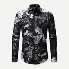 Romwe Guys Allover Floral Print Shirt