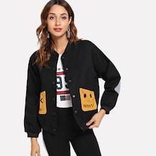 Romwe Drop Shoulder Jacket