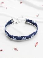Romwe Blue Star Pattern Denim Choker
