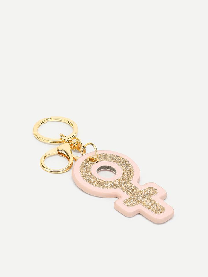 Romwe Cute Bag Charm With Chain