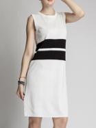Romwe Color-block Sleeveless Split Side Dress
