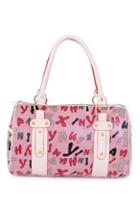 Romwe Colorful Letters Print Double Straps Bag