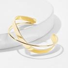 Romwe Double Layered Cross Cuff Bracelet 1pc