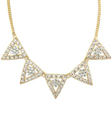 Romwe Bling Bling Diamond Necklace