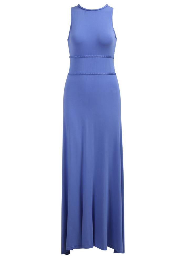 Romwe Round Neck With Zipper Slim Dress