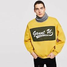 Romwe Men Letter Print 2 In 1 Sweatshirt