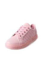 Romwe Lace Up Striped Detail Sneakers