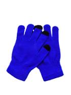 Romwe Blue Knit Telefingers Gloves