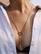 Romwe Rhinestone Heart Design Chain Necklace