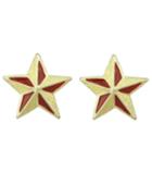 Romwe Beautiful Small Stud Red Star Earrings