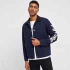 Romwe Guys Button Up Lettering Jacket