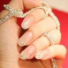 Romwe Glitter Fake Nails 24pcs