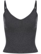 Romwe Spaghetti Strap Knit Slim Cami Top