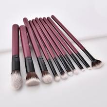 Romwe Two Tone Handle Makeup Brush Set 10pc
