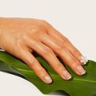 Romwe Flower Pattern Transparent Fake Nail With Tape 25pack