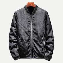 Romwe Men Argyle Jacket