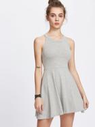 Romwe Fit And Flare Dress