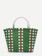 Romwe Woven Design Bag With Double Handle
