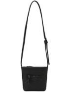 Romwe Stud Black Pu Shoulder Bag With Zippers