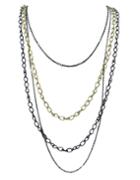 Romwe Different Colors Long Women Dress Chain Necklace