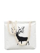 Romwe Deer Print Shopper Bag