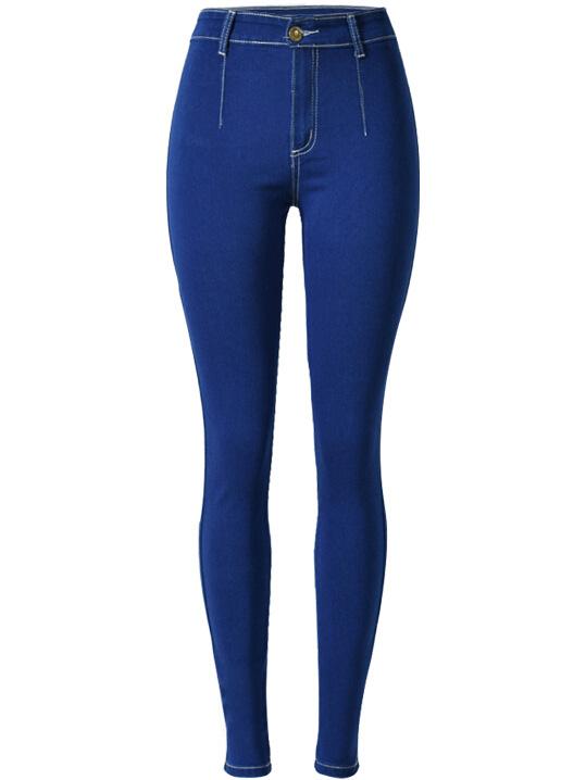Romwe High Waist Skinny Denim Pant