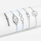 Romwe Shell & Infinity Bracelet Set 5pc