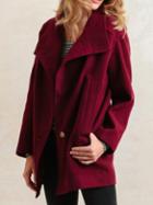 Romwe Stand Collar Buttons Pockets Long Coat