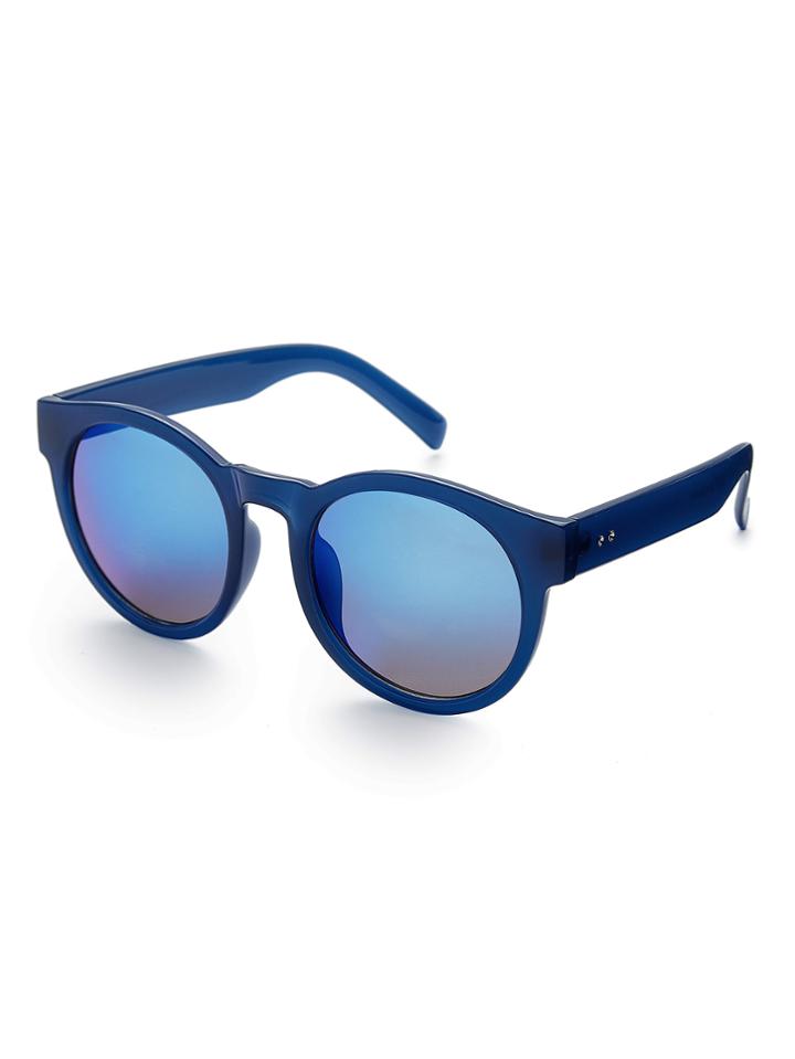 Romwe Flash Lens Round Sunglasses